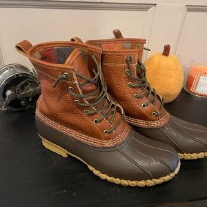 LL Bean Men's 8" Bean Boots, Chamois-Lined